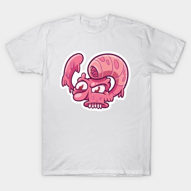 pink slimey T-Shirt by MankySock